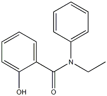 N-エチル-2-ヒドロキシ-N-フェニルベンズアミド 化学構造式