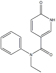 N-ethyl-6-oxo-N-phenyl-1,6-dihydropyridine-3-carboxamide Struktur