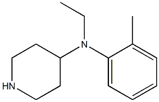 N-ethyl-N-(2-methylphenyl)piperidin-4-amine 结构式