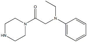 N-ethyl-N-(2-oxo-2-piperazin-1-ylethyl)-N-phenylamine Structure