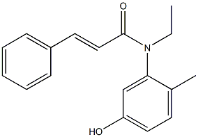 N-ethyl-N-(5-hydroxy-2-methylphenyl)-3-phenylprop-2-enamide Structure