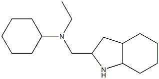 N-ethyl-N-(octahydro-1H-indol-2-ylmethyl)cyclohexanamine Structure