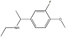 N-ethyl-N-[1-(3-fluoro-4-methoxyphenyl)ethyl]amine Structure