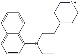 N-ethyl-N-[2-(piperidin-4-yl)ethyl]naphthalen-1-amine 结构式