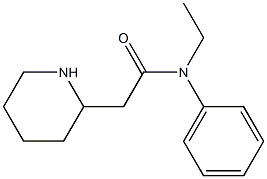 N-ethyl-N-phenyl-2-(piperidin-2-yl)acetamide Struktur