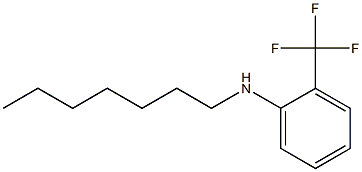 N-heptyl-2-(trifluoromethyl)aniline Struktur