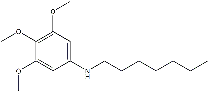 N-heptyl-3,4,5-trimethoxyaniline Struktur