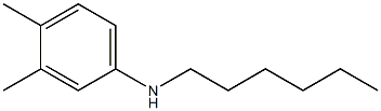 N-hexyl-3,4-dimethylaniline,,结构式