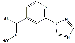 N'-hydroxy-2-(1H-1,2,4-triazol-1-yl)pyridine-4-carboximidamide Structure