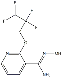 N'-hydroxy-2-(2,2,3,3-tetrafluoropropoxy)pyridine-3-carboximidamide 化学構造式