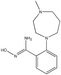 N'-hydroxy-2-(4-methyl-1,4-diazepan-1-yl)benzene-1-carboximidamide 结构式