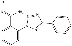 N'-hydroxy-2-(5-phenyl-2H-1,2,3,4-tetrazol-2-yl)benzene-1-carboximidamide,,结构式