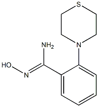 N'-hydroxy-2-(thiomorpholin-4-yl)benzene-1-carboximidamide 结构式