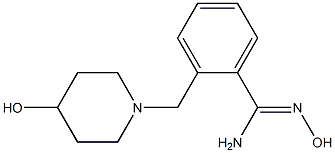  N'-hydroxy-2-[(4-hydroxypiperidin-1-yl)methyl]benzenecarboximidamide