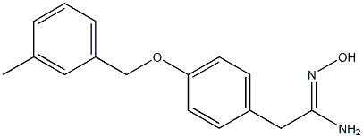 N'-hydroxy-2-{4-[(3-methylphenyl)methoxy]phenyl}ethanimidamide