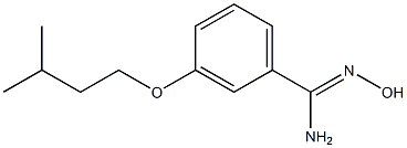 N'-hydroxy-3-(3-methylbutoxy)benzenecarboximidamide Struktur