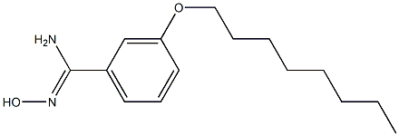 N'-hydroxy-3-(octyloxy)benzene-1-carboximidamide 化学構造式