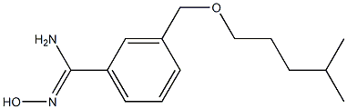 N'-hydroxy-3-{[(4-methylpentyl)oxy]methyl}benzene-1-carboximidamide Structure