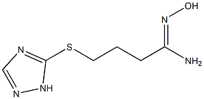  N'-hydroxy-4-(1H-1,2,4-triazol-5-ylsulfanyl)butanimidamide