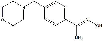 N'-hydroxy-4-(morpholin-4-ylmethyl)benzenecarboximidamide Structure