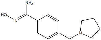 N'-hydroxy-4-(pyrrolidin-1-ylmethyl)benzenecarboximidamide Structure