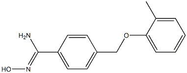 N'-hydroxy-4-[(2-methylphenoxy)methyl]benzenecarboximidamide Struktur