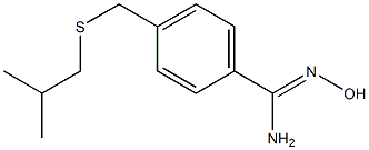 N'-hydroxy-4-{[(2-methylpropyl)sulfanyl]methyl}benzene-1-carboximidamide,,结构式