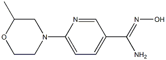 N'-hydroxy-6-(2-methylmorpholin-4-yl)pyridine-3-carboximidamide Struktur