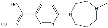 N'-hydroxy-6-(4-methyl-1,4-diazepan-1-yl)pyridine-3-carboximidamide Struktur