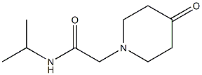 N-isopropyl-2-(4-oxopiperidin-1-yl)acetamide,,结构式