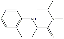 N-isopropyl-N-methyl-1,2,3,4-tetrahydroquinoline-2-carboxamide,,结构式