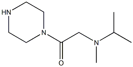 N-isopropyl-N-methyl-N-(2-oxo-2-piperazin-1-ylethyl)amine,,结构式