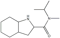 N-isopropyl-N-methyloctahydro-1H-indole-2-carboxamide 化学構造式