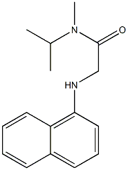 N-methyl-2-(naphthalen-1-ylamino)-N-(propan-2-yl)acetamide Structure