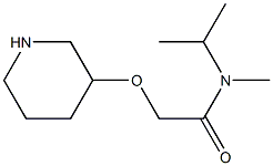 N-methyl-2-(piperidin-3-yloxy)-N-(propan-2-yl)acetamide