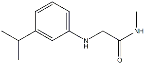 N-methyl-2-{[3-(propan-2-yl)phenyl]amino}acetamide Structure