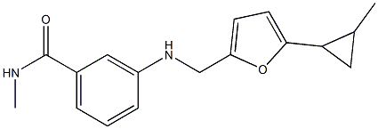  N-methyl-3-({[5-(2-methylcyclopropyl)furan-2-yl]methyl}amino)benzamide