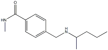 N-methyl-4-[(pentan-2-ylamino)methyl]benzamide,,结构式