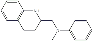 N-methyl-N-(1,2,3,4-tetrahydroquinolin-2-ylmethyl)aniline Struktur