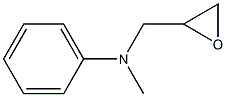 N-methyl-N-(oxiran-2-ylmethyl)-N-phenylamine,,结构式