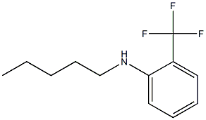 N-pentyl-2-(trifluoromethyl)aniline Struktur