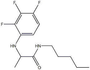 N-pentyl-2-[(2,3,4-trifluorophenyl)amino]propanamide Structure