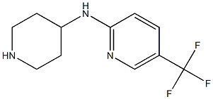 N-piperidin-4-yl-5-(trifluoromethyl)pyridin-2-amine 化学構造式