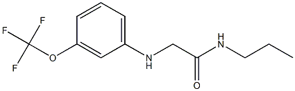 N-propyl-2-{[3-(trifluoromethoxy)phenyl]amino}acetamide|