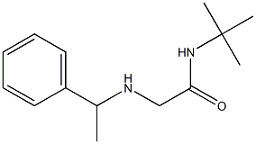 N-tert-butyl-2-[(1-phenylethyl)amino]acetamide,,结构式