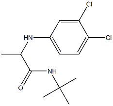 N-tert-butyl-2-[(3,4-dichlorophenyl)amino]propanamide Structure