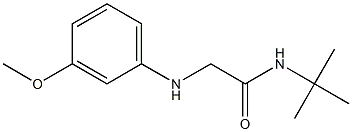 N-tert-butyl-2-[(3-methoxyphenyl)amino]acetamide,,结构式