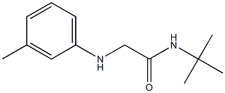 N-tert-butyl-2-[(3-methylphenyl)amino]acetamide Structure