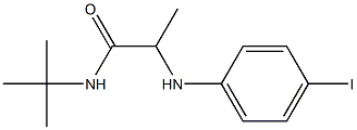 N-tert-butyl-2-[(4-iodophenyl)amino]propanamide 结构式