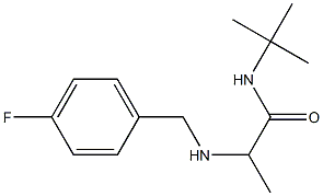 N-tert-butyl-2-{[(4-fluorophenyl)methyl]amino}propanamide Structure